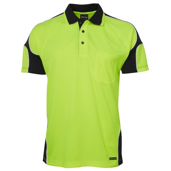 JB's Hi Vis S/S Arm Panel Polo Thumbnail